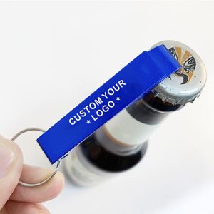 Porte-clés décapsuleur en métal personnalisé, décapsuleur en aluminium pour bière, promotionnel, avec votre logo, décapsuleur porte-clés personnalisé - Product Image 2