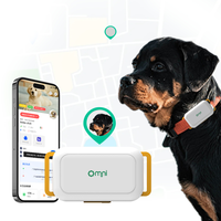 Collier GPS intelligent 4G pour animaux de compagnie, localisation électronique en temps réel mondiale anti-perte pour chiots et chatons