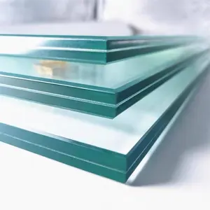 China produced 12mm thickness safety tempered PVB laminated glass balcony railing