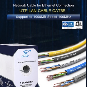 Cable LAN <span class=keywords><strong>UTP</strong></span> Cat 5e CMR, Par Trenzado <span class=keywords><strong>de</strong></span> 8 Conductores, 24AWG, Cobre Sólido Recocido, Cubierta <span class=keywords><strong>de</strong></span> PVC LSZH Gris, Cumple con ANSI/TIA-568.2 - Product Image 2