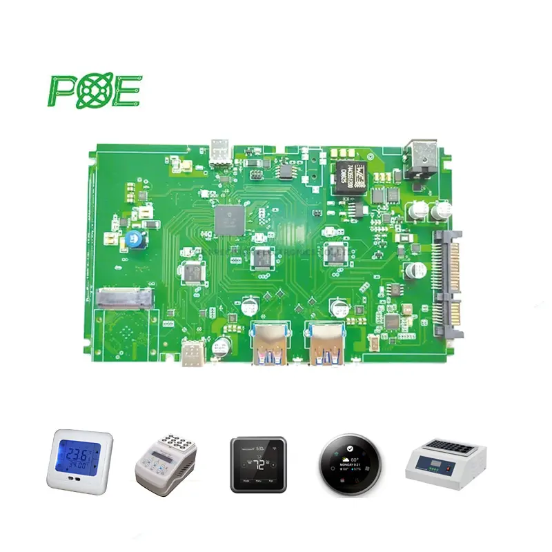 2024 Jahr FR4 Thermometer-Leiterplatte PCBA Puls-Oximeter Blutdruckmacher Hersteller PCB-Leiterplatte