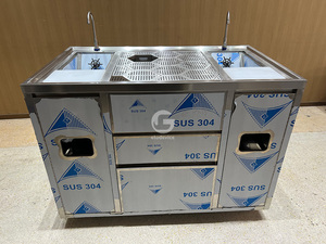 Estación de Bar para Cócteles de Acero Inoxidable a Precio Económico con Servicio de Personalización, Estación Móvil para Café y Cócteles para Exteriores - Product Image 2