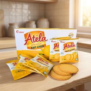 Craquelins croustillants au maïs Vietnam Libra - Biscuits croustillants faibles en gras, faibles en sel, faibles en glucides - Boîte de 150g |   Saveur Salée et Sucrée - Product Image 5