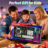 Console musicale amusante, instrument éducatif pour enfants, lecteur DJ multifonctionnel, piano avec microphone USB, mixeur pour débutants