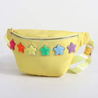 Keymay fermeture éclair Fanny Pack Nylon partout ceinture sac pour femmes bandoulière sangle réglable citron bricolage étoiles Pathces LOGO taille Pack