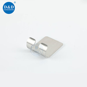 Crochet adhésif mural en acier inoxydable 304 brossé pour serviettes, manteaux et accessoires de porte - Product Image 2