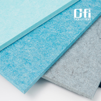 Dik, 100% polyester akoestisch paneel, geluidsisolerend PET akoestisch paneel voor wand en plafond, akoestische oplossing