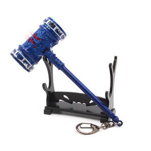 Soul Land Anime périphérique Tang San Haotian marteau coulée gravé anniversaire arme modèle plein métal porte-clés pendentif - Product Image 1