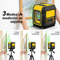 Mini niveau laser, vert, 2 lignes laser, 360° °   Niveau vertical et auto-nivelant automatique, outil portatif, alimenté par batterie 20V