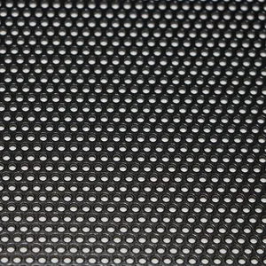 Schwarz pulver beschichtetes 2mm dickes perforiertes Aluminium gitter