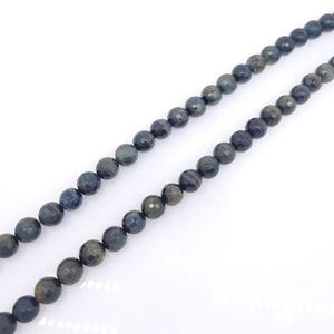 Naturale blu occhio di <span class=keywords><strong>tigre</strong></span> 8mm taglio rotondo braccialetto di perline collana di pietre preziose per la creazione di gioielli - Product Image 4