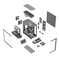 ARGB personnalisé Usb 3.0 Pc Gamer composants d'ordinateur boîtier d'ordinateur de bureau boîtier blanc boîtier d'ordinateur Pc