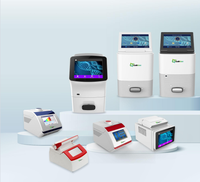 LABTEX 16-Well Portable Real-Time QPCR System with 5°C/sec Ramping Rate 7" Color TFT Touch Screen for Accurate PCR Analysis