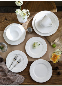 Competitive Price European Hotel Dinnerware <b>Sets</b> Porcelain Dinner Plate Vintage Ceramic Tableware Oven Safe Dishwasher Safe - Product Image 2