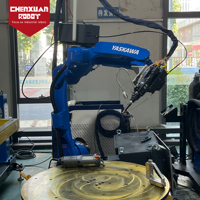 Robot de soudage flexible à 6 axes, bras robotisé servo de haute précision, station de soudage automatique pour cadres et quincaillerie en acier