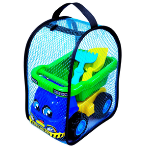 Dump Truck Toy with Rake and Shovel for Kids <b>Beach</b> Sand Play Mesh Packed - Product Image 2