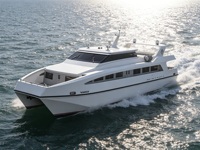 Grandsea AL-2200, catamaran en aluminium de 74 pieds, ferry côtier pour 150 personnes, bateau de transport de passagers à vendre