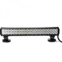 126W lampe de travail haute puissance pour voiture, système d'éclairage automatique, barre lumineuse led IP67, barre lumineuse de travail à double rangée de couleurs