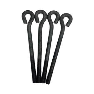 GB799 Tornillo de anclaje de hierro en forma de 9 Perno de anclaje de grúa <span class=keywords><strong>torre</strong></span> incrustada Pernos de M12M16M20M22M24M27-M42 Tipo de producto - Product Image 1