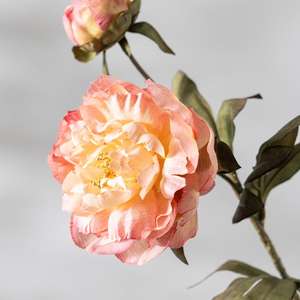 Fleurs artificielles personnalisées de style chinois réaliste, pivoine-phénix, imperméables, cadeau d'affaires pour Noël, Nouvel An chinois - Product Image 6