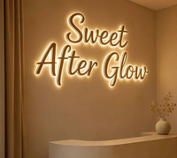 Panneau d'entreprise personnalisé, panneau rétroéclairé par LED, panneau personnalisé pour l'extérieur et l'intérieur, panneau de logo personnalisé pour la réception d'entreprise