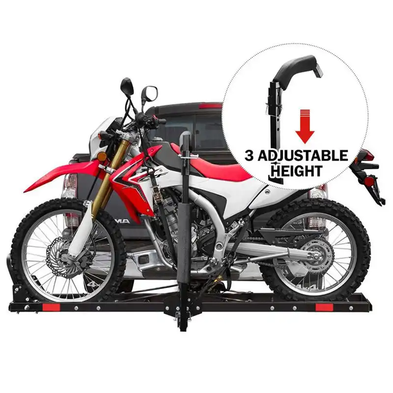 Customizable 500 Lbs Heavy Duty Car Suv Back Rear Trailer Hitch Mount Motorbike Motorcycle Carrier Rack