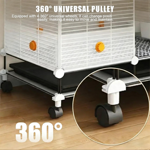 मुक्त असेंबली पक्षी विला तोता माना ज़ेबरा फिच विशेष बड़े अंतरिक्ष सजावटी पिंजरे एंटी-स्प्लेश भोजन बर्डकेज - Product Image 5