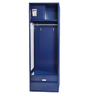 Armoire de rangement ouverte en acier moderne pour club sportif - Verrouillable, durable, usage commercial