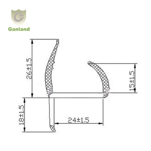 GL- 22122 Silicone Truck box Seals Extruded rubber strip