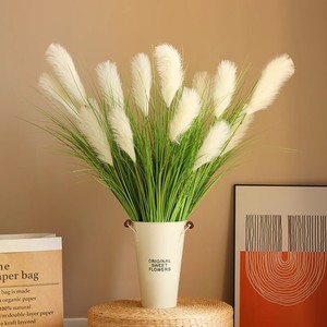 Artificial Reed Foxtail Grass Bunch 30cm-100cm Silk Flower High Simulation Indoor Decoration Nordic Style Prop - Product Image 3
