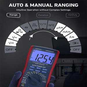 Multimètre numérique professionnel robuste à 6000 comptes, précision 0,01 %, auto-étalonnage, testeur de tension CC 1000 V, ohmmètre - Product Image 4