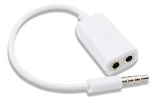 Cable Divisor en Y para Auriculares de 3.5mm, 1 Macho a <span class=keywords><strong>2</strong></span> Hembras, Adaptador de Audio Auxiliar para Compartir Auriculares con Laptop o Tablet - Product Image 3