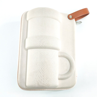 Étui de rangement personnalisé en EVA pour théière et tasses, étanche, style chinois, boîte de voyage en EVA pour service à thé, étui de protection de voyage Kung Fu