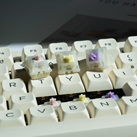 Interrupteur linéaire silencieux GATERON KS-3X1 Pro 45g avec anneau silencieux amélioré, 5 broches, échange à chaud, personnalisable pour clavier mécanique de jeu DIY