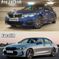 Kit carrosserie pour BMW Série 3 G20 2019-2022, conversion en LCI Facelift 2024, pare-chocs complets, pièces automobiles complètes.
