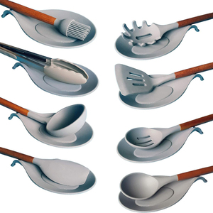 Moderno supporto per utensili da cucina in Silicone per fornelli con supporto per spatola da cucina - Product Image 5