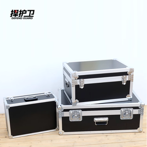 Màu xanh lá cây nhôm có thể gập lại trường hợp chuyến bay 26x29x27cm đôi khóa an ninh không thấm nước chống sốc nhựa bảo vệ trường hợp OEM/ODM - Product Image 2