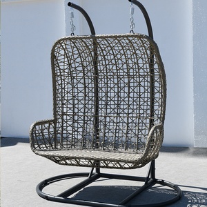 MEIJIA — <span class=keywords><strong>hamac</strong></span> <span class=keywords><strong>2</strong></span> <span class=keywords><strong>places</strong></span> d'extérieur en osier, chaise à bascule, en forme de rotin, pour jardin - Product Image 5