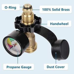 Connecteur de compteur de propane tout argent <span class=keywords><strong>adaptateur</strong></span> de bouteille de gaz connecteur de gonflage QCC1 <span class=keywords><strong>adaptateur</strong></span> de cuivre de bouteille de gaz nord-américain - Product Image 3
