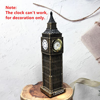 Decorazione da Scrivania 3D Big Ben UK, Articolo Artigianale in Resina, Souvenir Ornamentale