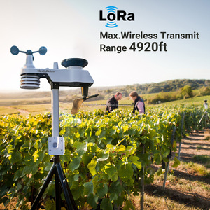 Station <span class=keywords><strong>météo</strong></span> sans fil WiFi 0370L LoRa, transmission longue portée 1,5 km, surveillance de la vitesse du vent, des précipitations, des UV, de la température et de l'humidité - Product Image 3