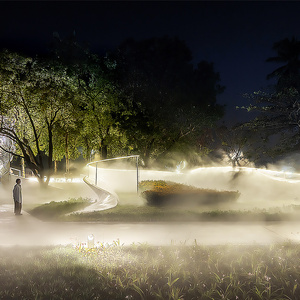 Brouillard artificiel pour paysage extérieur Brouillard de pulvérisation d'eau Jardin Parc d'attraction Brouillard artificiel Fontaine pour enfants - Product Image 2