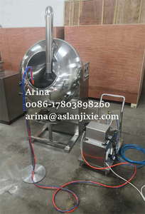 Machine automatique de dragage et de recouvrement au sucre en acier inoxydable SUS 304 pour dragées, raisins, <span class=keywords><strong>chewing</strong></span>-gums, amandes, cacahuètes et bonbons, capacité de 5 kg par lot - Product Image 2