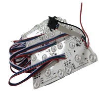 Module d'éclairage LED RGB 24V 6W haute luminosité à six lumières, puce 8206, film souple, pour plafond et plafond suspendu, éclairage publicitaire