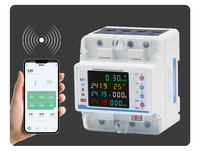 Disjoncteurs intelligents WiFi Tuya 4 phases 380V 100A, compteur d'énergie bidirectionnel industriel, protecteur de tension 6kA