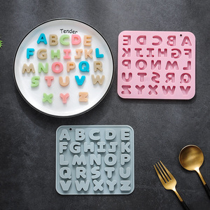 Moldes de Silicona para Pastel con Diseño del Alfabeto, Reutilizables, de Grado Alimenticio, Lindos Moldes Magnéticos de Silicona para Chocolate, Dulces y Hielo - Product Image 6
