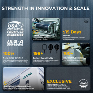 Racchetta da Pickleball AMASPORT <span class=keywords><strong>PKT</strong></span> T700 2025 in Fibra di Carbonio Termoformata 20MM - Product Image 6