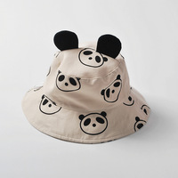 Gorro de pescador con forma de Panda para niños recién nacidos al aire libre