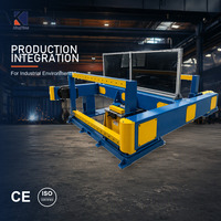 Positionneur de soudage horizontal avec têtes mobiles, poulies mobiles et table rotative pour le soudage automatique des soudures circulaires de longs tuyaux et réservoirs