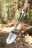 Pelle de camping pliable G12, meilleur outil multifonction, acier inoxydable, manche en alliage d'aluminium